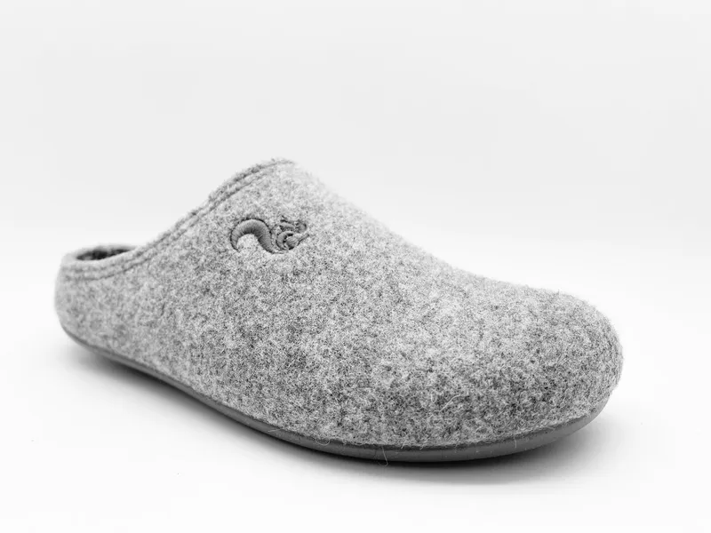thies thies 1856 Recycled PET Slipper Slipper Vegan, Grau, – Produktbild 1 von 5