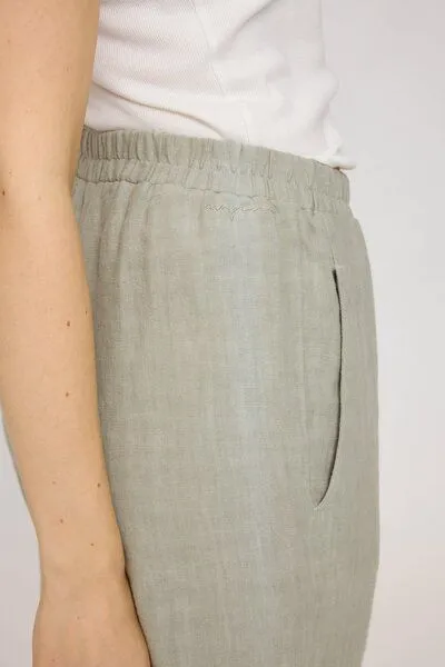 Mazine Mazine Hose - Straight Leg Linen Pants - aus 100% Leinen, Seagrass (grün), – Produktbild 1 von 4