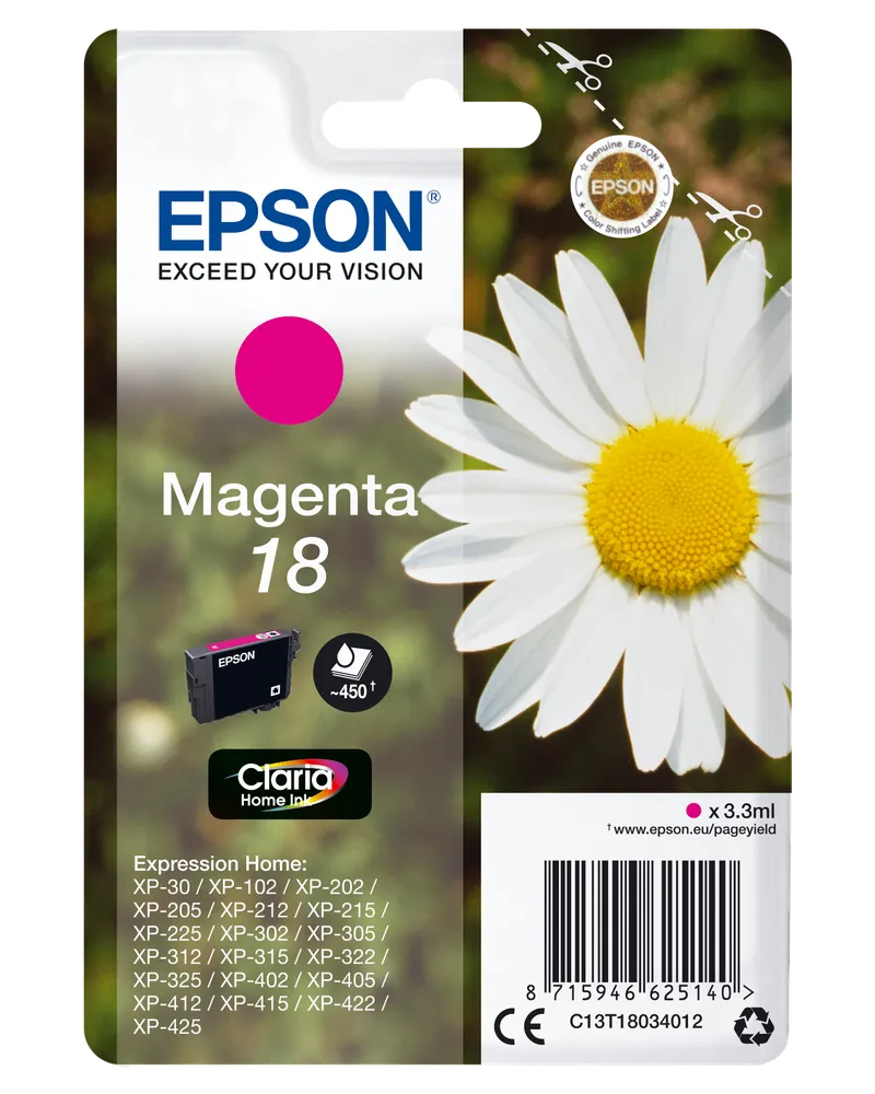 Epson Epson Tintenpatrone T1803/ 18 magenta – Produktbild 1 von 2