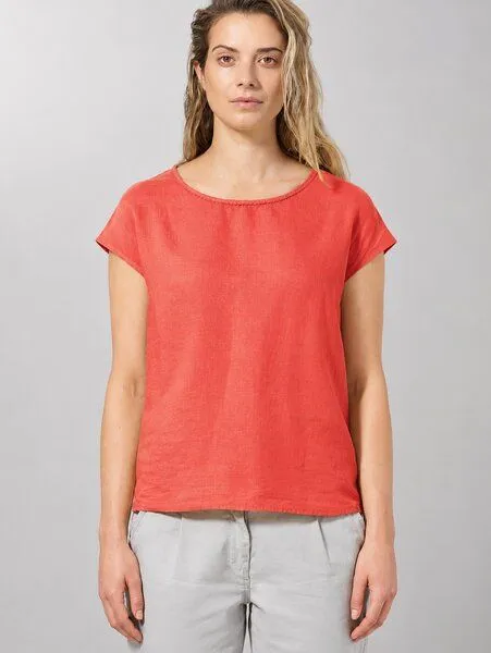 HempAge HempAge 100% Hanfbluse Damen, Crab (orange), – Produktbild 2 von 4