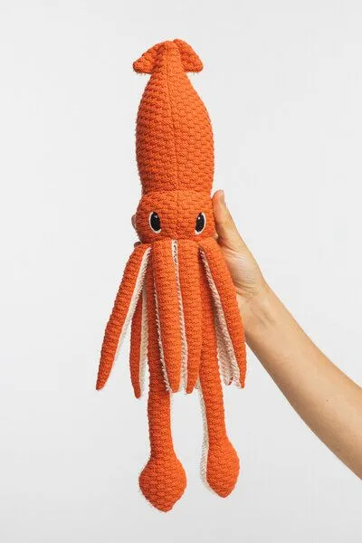 Tranquillo Tranquillo Kuscheltier SQUIBBY, Orange, – Produktbild 3 von 5