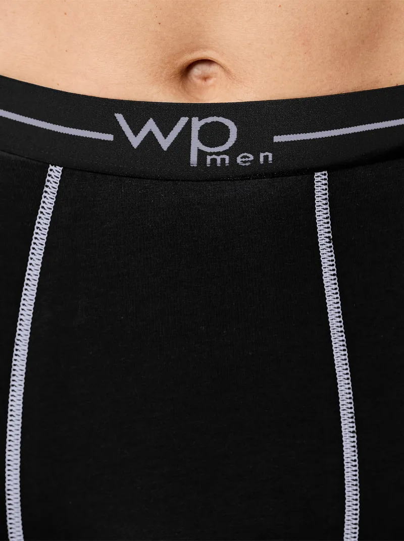 wäschepur men Hose lang schwarz, Schwarz, – Produktbild 2 von 3