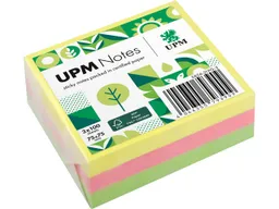 UPM UPM Super Sticky Haftnotizen "Brillantmix" 75 x 75 mm, 3 Blöcke, farbig sortiert – Produktbild 1 von 1