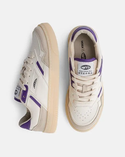 MoEa MoEa Sneakers Origin Low - Beige & Purple - Orange, Natural, – Produktbild 2 von 4