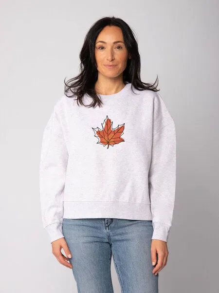 watapparel watapparel Sweatshirt Frauen Herbst, Cool heather grey, – Produktbild 2 von 2