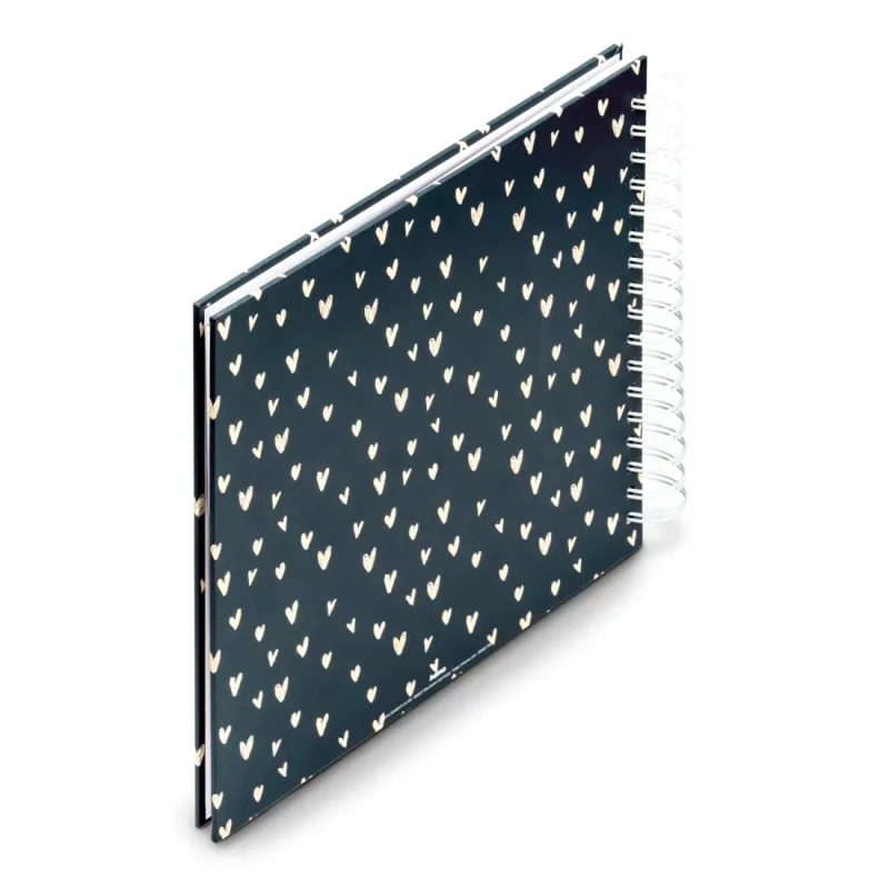 Hama Hama Spiral-Album "Lovely", 28x24 cm, 50 weiße Seiten, Blau – Produktbild 2 von 5