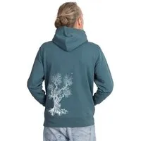 Life-Tree Life-Tree Hoodie aus Biobaumwolle Fairwear für Damen "Olive Tree" in Dark Blue – Produktbild 3 von 6