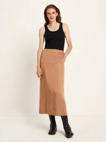 LANIUS LANIUS Midirock aus TENCEL Lyocell, Cinnamon, – Produktbild 1 von 4