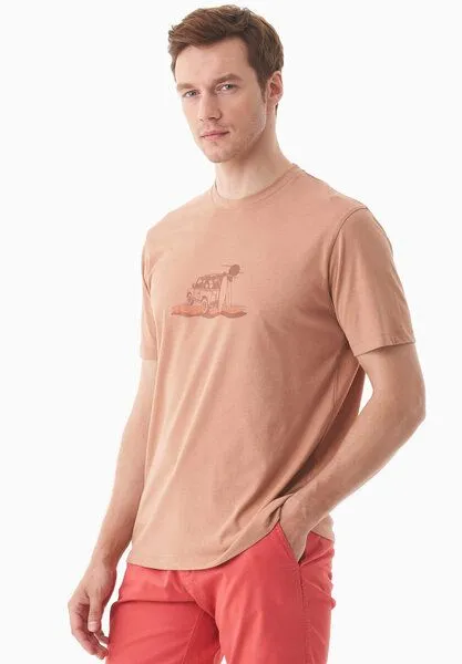 ORGANICATION ORGANICATION T-Shirt aus Bio-Baumwolle, Tan, – Produktbild 4 von 4