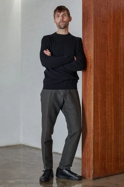 About Companions About Companions Klassischer Strickpullover MILO aus Bio-Baumwolle, Schwarz (eco black), – Produktbild 3 von 4