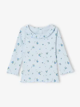 Vertbaudet Baby Shirt mit Kragen und Wellenkanten – Produktbild 1 von 1