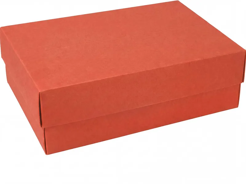 Geschenkbox "L" B 272 x T 176 x H 78 mm, aus Reyclingkarton, rot – Produktbild 1 von 1