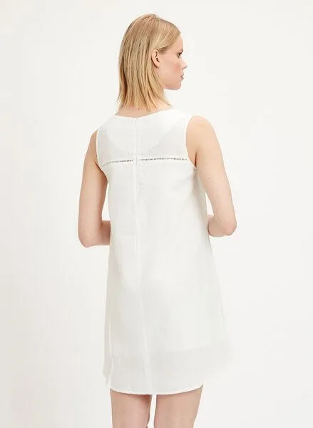 ORGANICATION ORGANICATION Kleid aus Leinen-Mix, Off white, – Produktbild 2 von 4