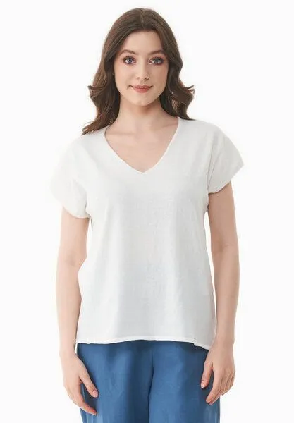 ORGANICATION ORGANICATION Strickshirt aus Bio-Baumwolle, Off white, – Produktbild 1 von 4
