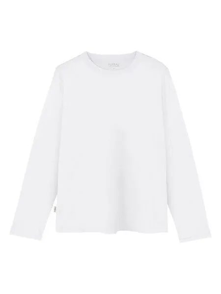 FUXBAU FUXBAU Frauen Basic Langarmshirt, Weiß, – Produktbild 3 von 4