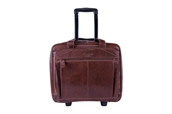 Alpenleder Alpenleder Trolley DENVER, Brandy, – Produktbild 1 von 4