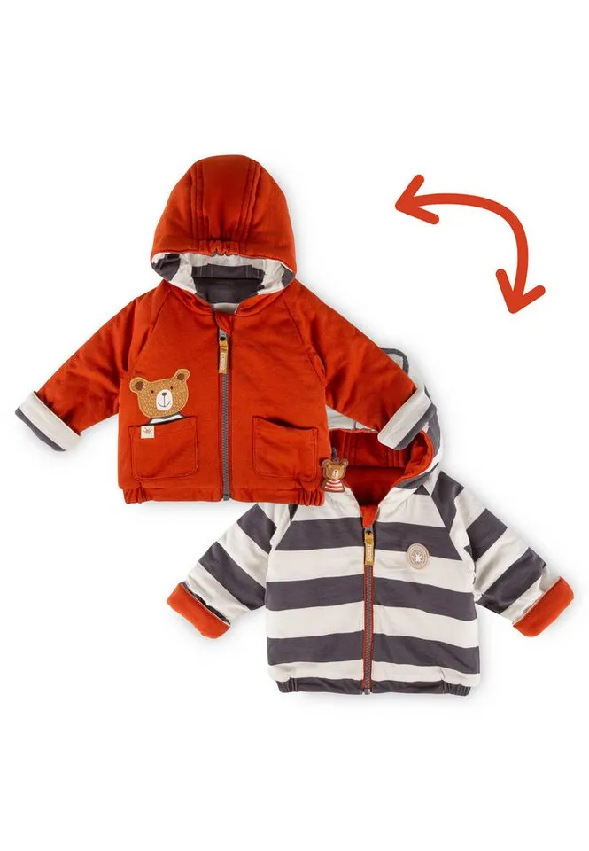 sigikid sigikid Wendejacke Winterbär für Babys Jungen (1-St), Rot, – Produktbild 1 von 4