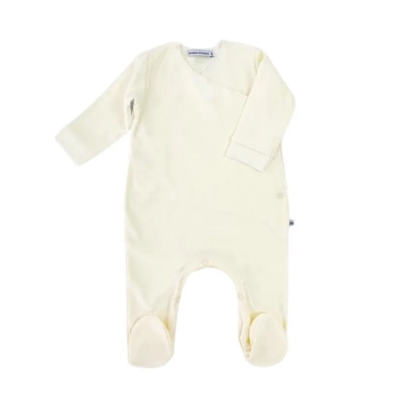 Bamboom Bamboom Pure Cremefarbener Playsuit mit Füßen, 3m, – Produktbild 1 von 1