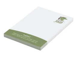 Memo memo Haftnotizen 50 x 72mm, 50 Blatt, recy. weiß, mit 1-4 farbigem Einzelblattdruck – Produktbild 1 von 1