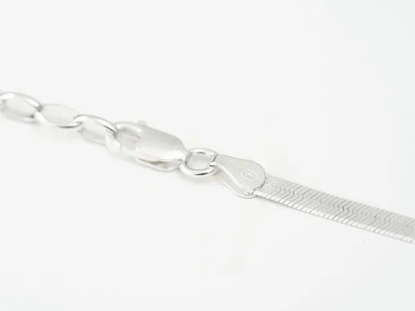 BELLYBIRD Jewellery BELLYBIRD Jewellery SCHLANGENARMBAND - 925 Silber/ Silber vergoldet, bewegliches Gliederband, Silber, – Produktbild 4 von 4