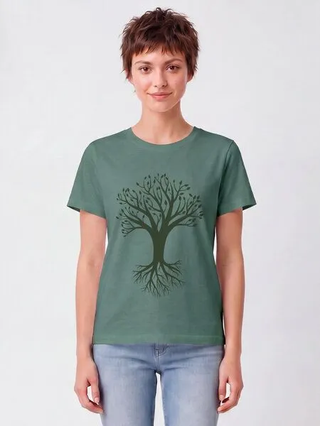 watapparel watapparel T-Shirt Frauen Baum, Green bay, – Produktbild 2 von 2