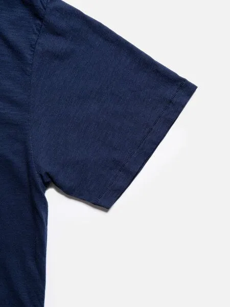 Nudie Jeans Nudie Jeans Herren T-Shirt aus Bio-Baumwolle "Roffe", French blue (blau), – Produktbild 4 von 4