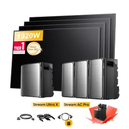 EcoFlow EcoFlow Stream Ultra X, All-in-One Speicher für Balkonkraftwerke, mit 4 x 480Wp Sunpro BC Bifazial Full Black Solarmodul, by Powerness - Stream Ultra X + 3 x Stream AC Pro | 9600Wh / Gratis Smart Meter / Standardversand – Produktbild 1 von 1
