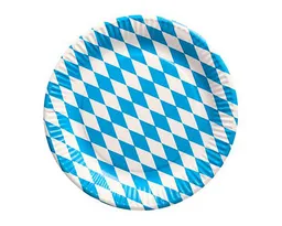 PAPSTAR PAPSTAR Pappteller Pappteller Bayerisch Raute 23cmØ/50 St. FSC – Produktbild 1 von 1