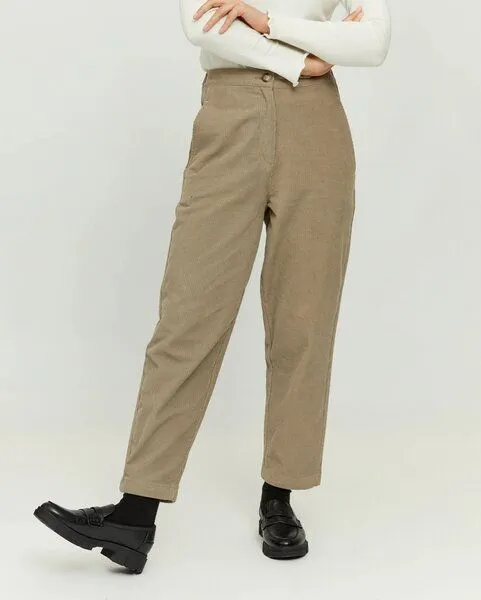 Mazine Mazine Cordhose - Sanjo Pants - aus Bio-Baumwolle, Taupe (beige), – Produktbild 1 von 3