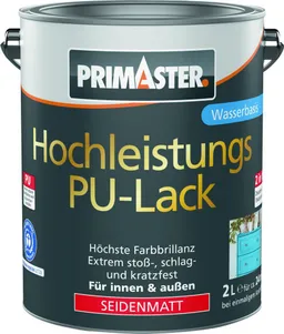 Primaster Lack Primaster Hochleistungs PU-Lack weiß seidenmatt 2 – Produktbild 1 von 1
