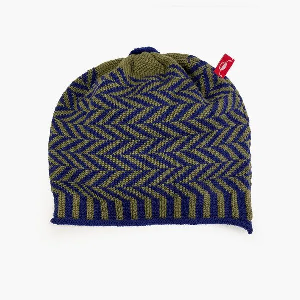 vincente vincente Beany mit Fischgrätmuster, Royal/olive, – Produktbild 1 von 2