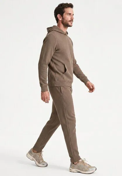 ORGANICATION ORGANICATION POZZAN | Waffel Jogginghose aus Bio-Baumwolle & recyceltem Polyester, Brown, – Produktbild 4 von 4