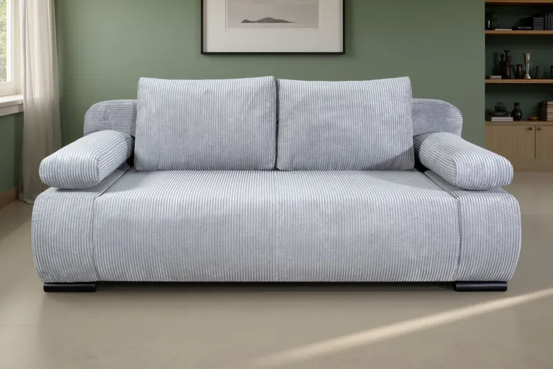 COLLECTION AB Schlafsofa Moritz B: 200 cm, Liegefl. 142x200 cm, Gästebettfunktion, frei stellbar, Wohnkomfort, Grau, – Produktbild 6 von 8