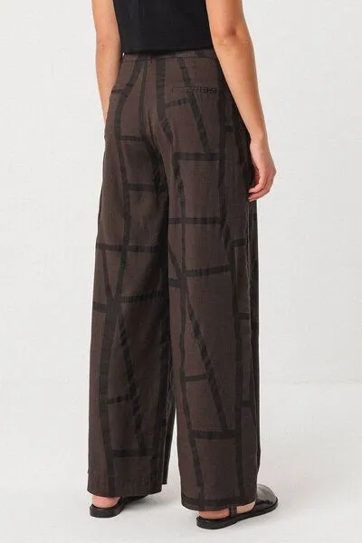 SKFK SKFK Palazzohose Ekieta - Kintsugi Brown – Produktbild 3 von 4
