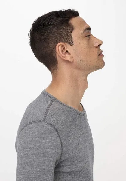 hessnatur hessnatur Funktions-Langarmshirt mit Bio-Merinowolle und Seide, Anthrazit, – Produktbild 1 von 4