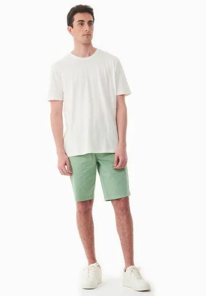 ORGANICATION ORGANICATION T-Shirt aus Bio-Baumwolle und Leinen, Off white, – Produktbild 2 von 4