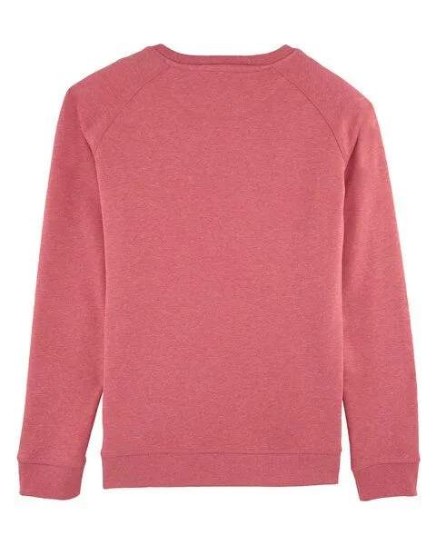 Human Family Human Family Bio Damen Sweatshirt - Everyday Equality, Rot-meliert, – Produktbild 2 von 3