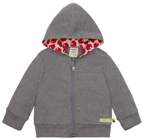loud + proud loud + proud Babys & Kinder, Kapuzenjacke, GOTS-zertifiziert, Grey (grau), – Produktbild 1 von 2