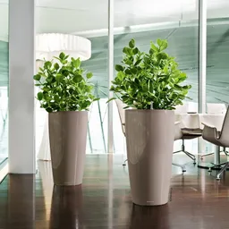 Lechuza® Lechuza® 'Rondo 40', taupe, ca. Ø 40 x H 75 cm – Produktbild 1 von 1