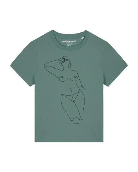 watapparel watapparel T-Shirt Frauen Eine Frau, Green bay, – Produktbild 1 von 3