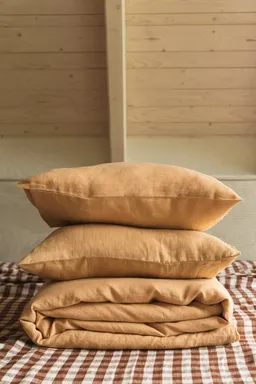 AmourLinen AmourLinen unisex vegan Set Bettwäsche Senf – Produktbild 1 von 1