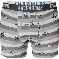 GreenBomb GREENBOMB Bio-Herren-Boxershort 'Panda Stripes', mix, Gr. XL – Produktbild 1 von 1