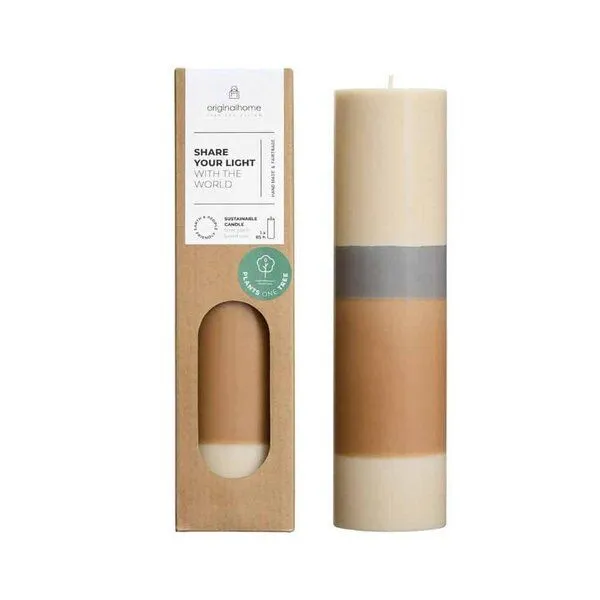 Originalhome Originalhome Geruchsneutrale Geschichtete Stumpenkerze – vegan & fair., Mehrfarbig (autumn), – Produktbild 1 von 1