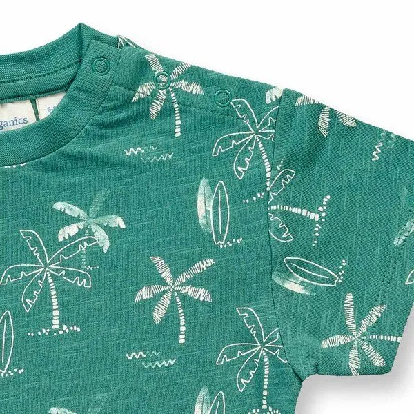 Sense Organics Sense Organics Baby T-Shirt, Modell EKI, Palmendruck, – Produktbild 2 von 2
