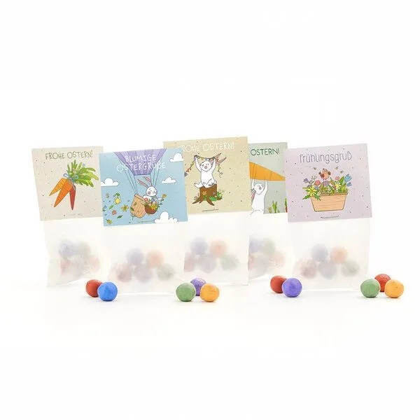 Die Stadtgärtner Die Stadtgärtner 10x5 Blumenmurmeln im Tütchen – Osterdesign I Ostergeschenk für Kinder I Kleinigkeit zu Ostern I Geschenk zu Ostern I Kleine Geschenk für Osternest oder Osterkörbchen – Produktbild 1 von 1