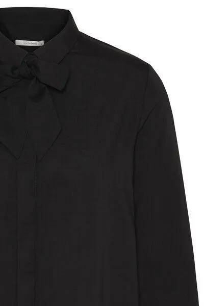 Wunderwerk Wunderwerk Damen Blouse aus 100% Lyocell "TENCEL bow blouse", Schwarz (black 900), – Produktbild 4 von 4