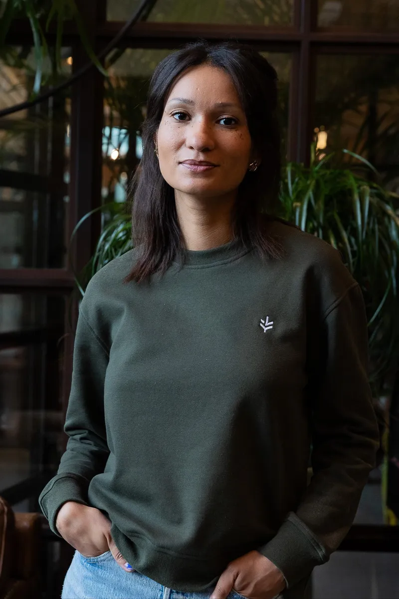 Lucid Collective Lucid Collective Damen vegan Sweatshirt Just Jungle Grün, Dunkelgrün, – Produktbild 2 von 2