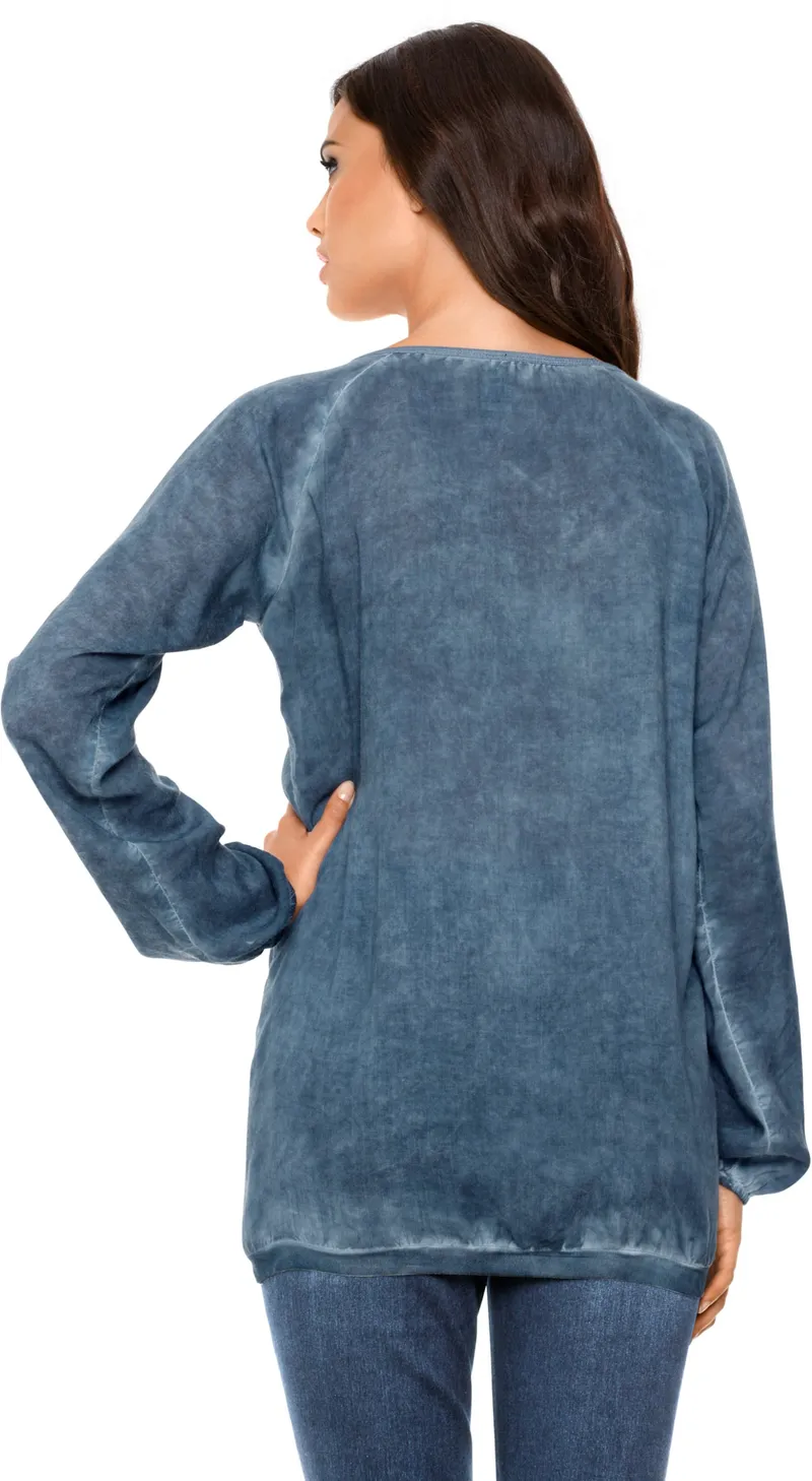 heine Shirtbluse, Jeansblau, – Produktbild 2 von 2