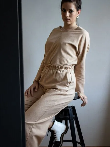 Ecostories Ecostories Ladies Bioflanell-Culotte beige, Sandburg – Produktbild 4 von 4
