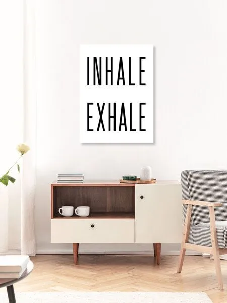 Photocircle Photocircle Poster / Leinwandbild - Inhale Exhale No6 – Produktbild 3 von 4